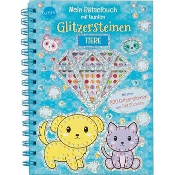První čtění Mein Rätselbuch mit bunten Glitzersteinen. Tiere - Two Windmills