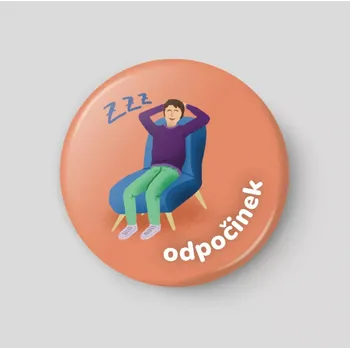 Magnetická kreslící tabulka Odpočinek - plánovací magnetka