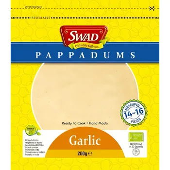 Mouka SWAD Indický chleba Papadum česnekový 200 g
