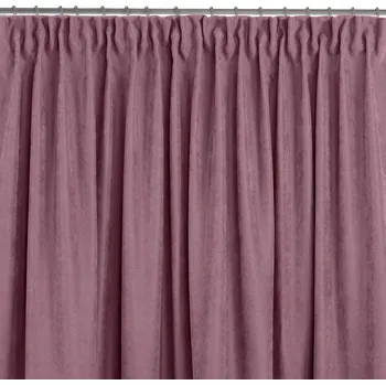 Závěs Homede Milana I s řasící páskou drak a kroužky lila, velikost 140x270