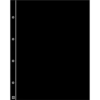 Obal pro sběratelský předmět Leuchtturm FOLIO - plastové oddělovací listy - černé (bal. 5 ks)