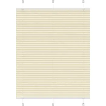 Roleta vidaXL Plisovaná roleta 110x150 cm Šířka látky 109,4 cm [4015196] Barva: krémová
