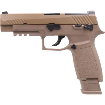 Airsoftová zbraň VÝPRODEJ - Airsoftová pistole SIG F17 (M17) - písková TAN, celokov, GBB, WE