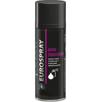Barva ve spreji Colorlak Eurospray Žáruvzdorná barva RAL 9006 stříbrná sprej 400 ml