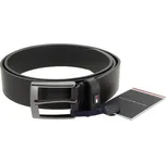 TOMMY HILFIGER Pánský černý kožený pásek AM0AM12547-BDS-622 Velikost 110