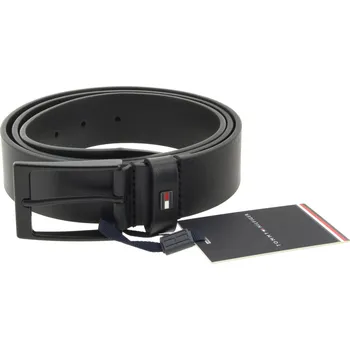 Opasek TOMMY HILFIGER Pánský kožený černý pásek AM0AM12821-BDS-622 Velikost 110