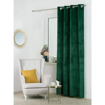 Závěs Dekorační závěs VELVET 140x260 cm, zelená, MyBestHome