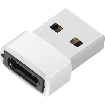 Adaptér typu C na USB A, stříbrný (Redukce typ USB-C na USB A)