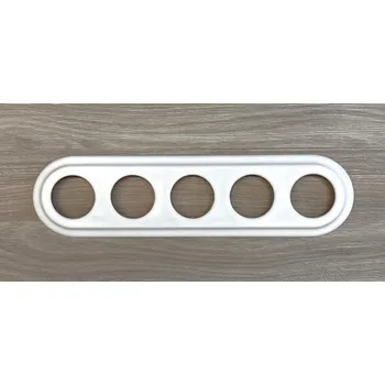 vypínač Keramický rámeček pětinásobný bílý