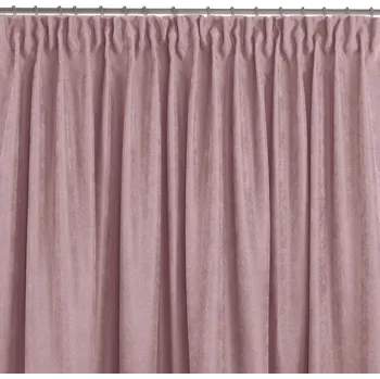 Závěs Závěs Homede Milana II s řasící páskou drak a kroužky růžový, velikost 140x270