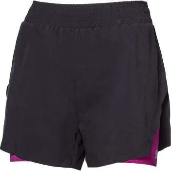 Dámské kraťasy Dámské běžecké šortky PROGRESS Carrera Shorts 2v1 černé Velikost: S
