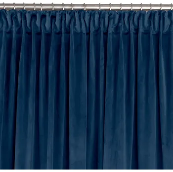 Závěs Závěs Homede Vila II s průchodkami a řasící páskou typu drak indigo, velikost 135x270