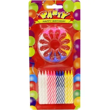 Dortová svíčka Dortové svíčky - 24 ks - PK106-2