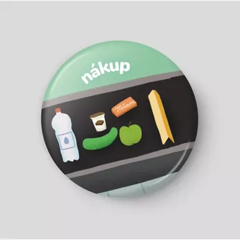 Magnetická kreslící tabulka Nákup - plánovací magnetka