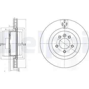 Brzdový kotouč Brzdový kotouč DELPHI BG9007C