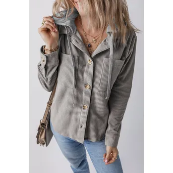 Dámská cargo bunda OMG Dámská přechodová bunda Firomsaas světle šedá M