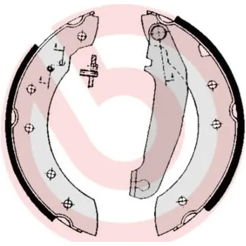 Autodíl Sada brzdových čelistí BREMBO S 86 502