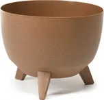 Plastová mísa Roma ECO 400 mm, přírodní dřevo