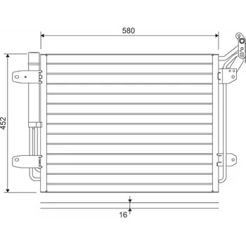 Výparník klimatizace Kondenzátor, klimatizace VALEO 814091