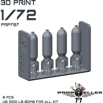 Plastikový model 77PROPELLER 1/72 US 1000 lb bomb (8 pcs.)