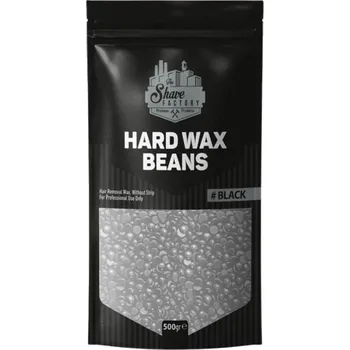 Shave Factory depilační vosk zrna černá 500 g