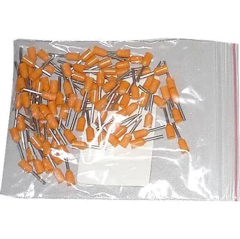 Síťový kabel Dutinka pro kabel 0,5mm2 oranžová (E0508), balení 100ks