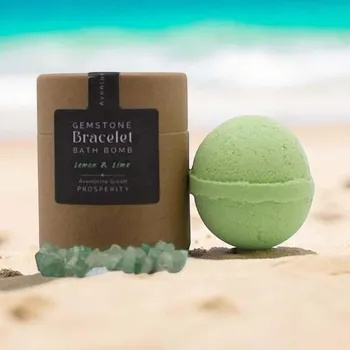 bomba do koupele Šumivá bomba do koupele s náramkem ze vzácných kamenů (Aventurín)