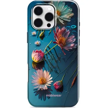 Pouzdro na mobilní telefon Odolný obal Mobiwear Elite Pro - Apple iPhone 16 Pro Max - E013E Květy na hladině (Odolné pouzdro, obal kryt Mobiwear Elite Pro - maximální ochrana mobilu, zesílené hrany, přesné výřezy, pohodlné držení, odolná grafika, kvalitní materiály)
