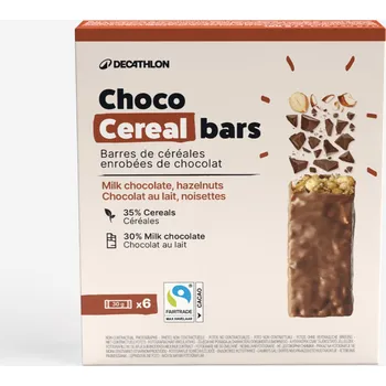 DECATHLON Cereální tyčinky lískooříškové s polevou 6 ks