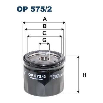 Olejový filtr Olejový filtr FILTRON OP 575/2