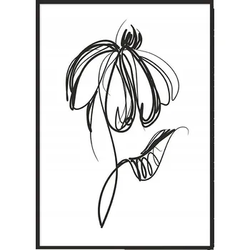 Obraz OBRAZ PLAKÁT V RÁMU 33x43 cm Květ P1066