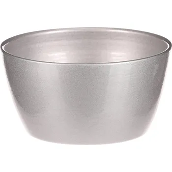 Vánoční dekorace Autronic Obal na květiny - terakota, pr. 15 cm, barva stříbrná - OBA100 SIL-S