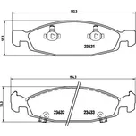 Sada brzdových destiček, kotoučová brzda BREMBO P 37 005