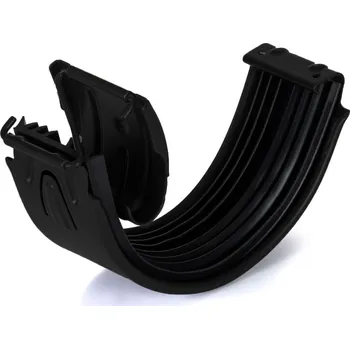 okap Spojka pro okapový žlab EVROMAT 250 mm pozinkovaná lakovaná RAL 9005 černá