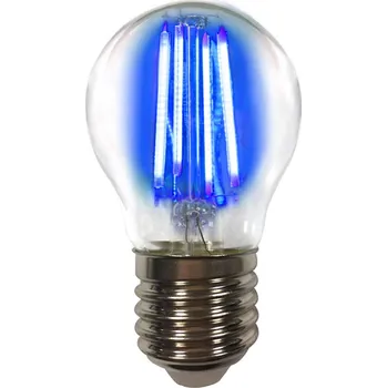 Lampička LIGHTME Barevná E27 4W LED žárovka Filament, modrá