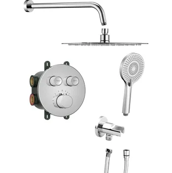 Sprchový set Smart Select podomítkový sprchový set s termostatickou baterií, 2 výstupy, vyústění, chrom RP032-01