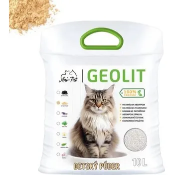 Podestýlka pro kočku GEOLIT bentonitová podestýlka dětský pudr- 10L
