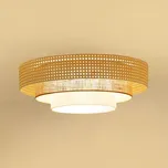 Brilagi - LED Stropní svítidlo CEDAR LUNETA LED/26W/230V ratan/hnědá/krémová