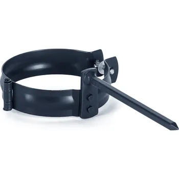 okap Objímka s trnem pro okapový svod EVROMAT 80 mm 150 mm pozinkovaná lakovaná RAL 7016 antracit