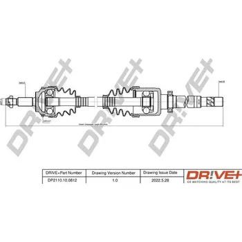 Poloosa kola Hnací hřídel Dr!ve+ DP2110.10.0812