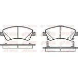 Sada brzdových destiček, kotoučová brzda REMSA 1341.02