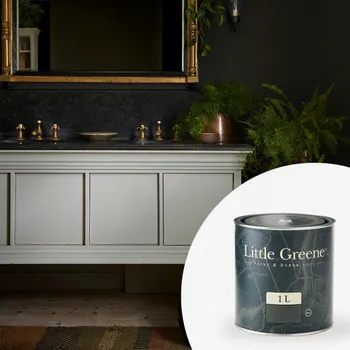 Barva na dřevo Little Greene Barva na dřevěný nábytek do koupelny - Matná - 1L - Intelligent Eggshell Vyberte odstín:: Portland Stone Dark (157)