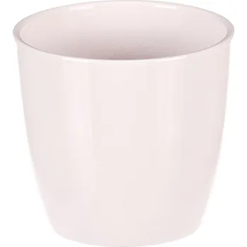 Stojan na květiny Autronic Obal na květiny - terakota, pr. 12 cm, barva bílá - OBA101 WT-M