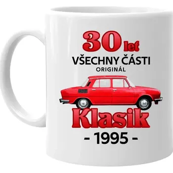 Žertovný předmět 30 let - všechny části originál - Klasik 1995 - hrnek s potiskem
