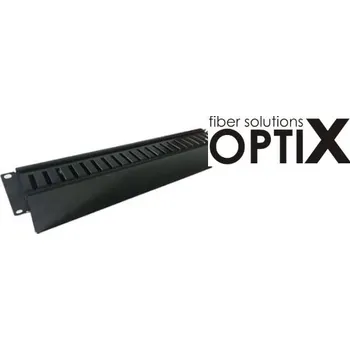 Patch panel TRITON 19" vyvazovací panel 2U jednostranný, plastový 96521