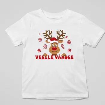 Žertovný předmět Veselé Vánoce - sob - dětské tričko s potiskem