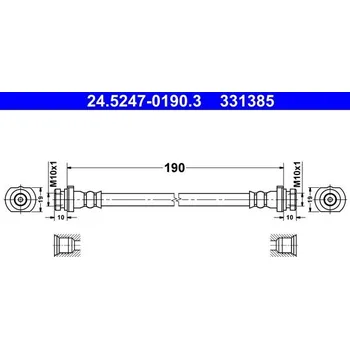 Brzdová hadice Brzdová hadice ATE 24.5247-0190.3