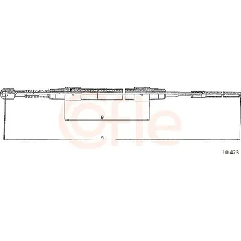 Brzdový systém Tažné lanko, parkovací brzda COFLE 10.423