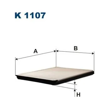 Ventilátor topení a klimatizace Filtr, vzduch v interiéru FILTRON K 1107