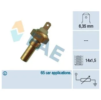 Čidlo automobilu Snímač, teplota chladiva FAE 31290